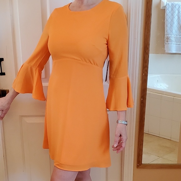 ONE LEFT! Lulu's Center of Attn. Orange Dress - Picture 3 of 7